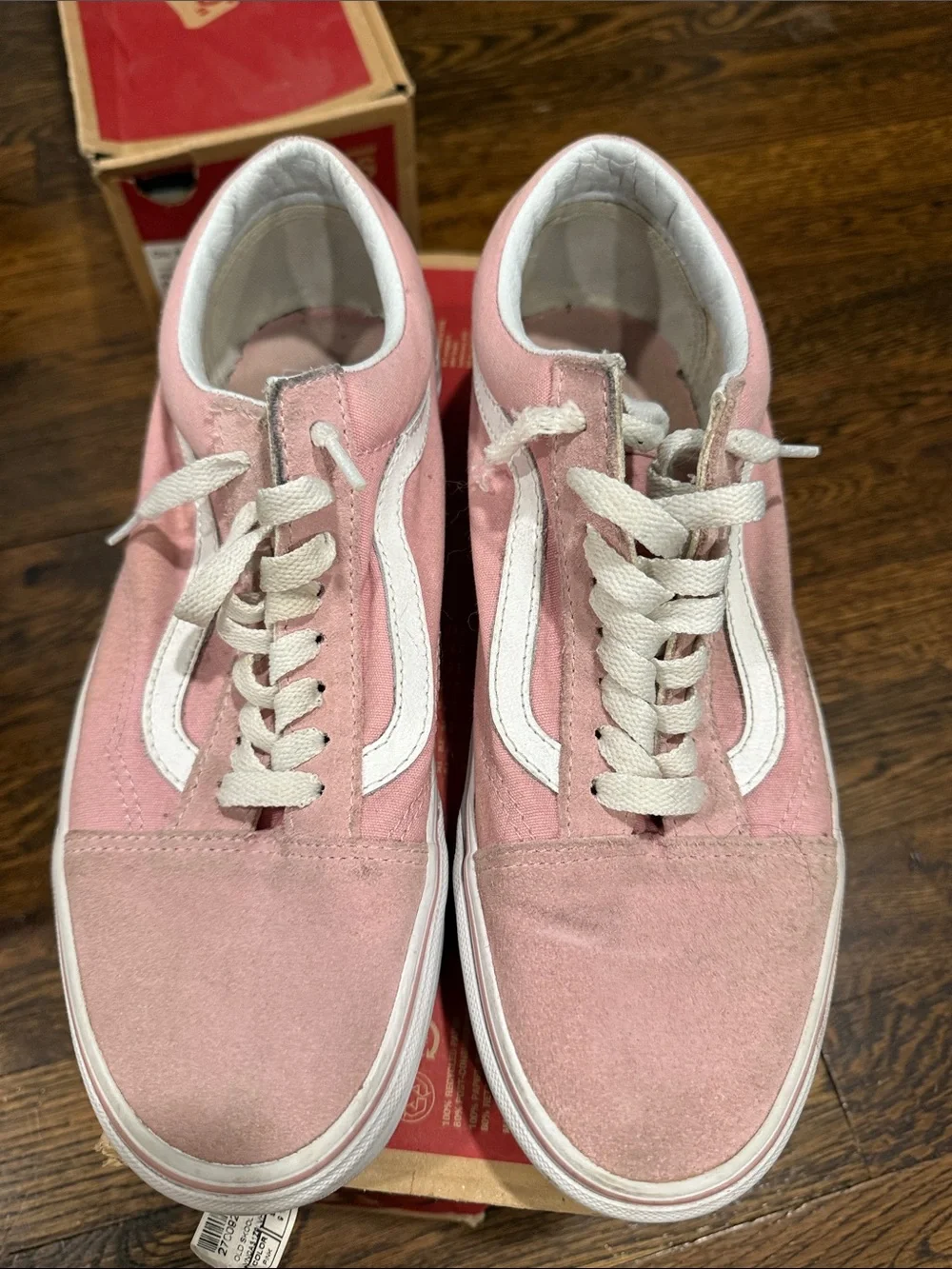 Vans Old Skool Pink Suede & Canvas Low-Top Sneakers